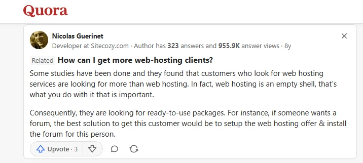 Quora user says one must design smart web hosting plans